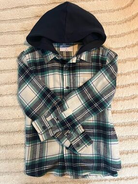 NWOT Hooded Flannel Shirt